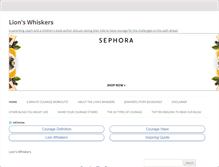 Tablet Screenshot of lionswhiskers.com